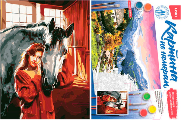 Изображение товара Картина по номерам Lori Дружба / Кпн-287