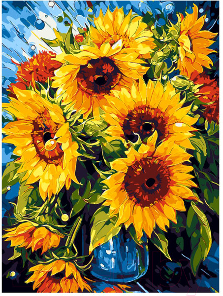 Изображение товара Картина по номерам Lori Подсолнухи / Кпн-264