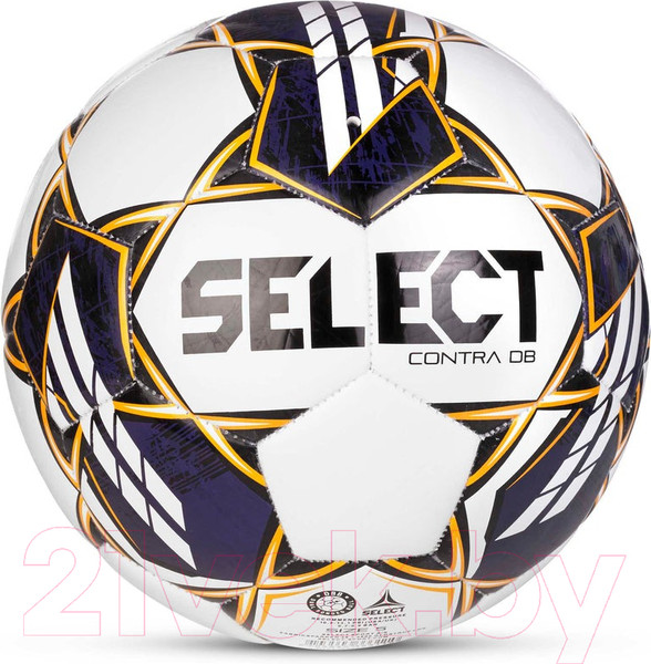 Изображение товара Футбольный мяч Select Contra v23 / 0855160600 (размер 5, белый/фиолетовый)