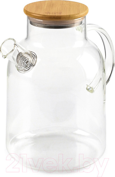 Изображение товара Заварочный чайник Attribute Pure с бамбуковой крышкой / ATT270 (2.2л)