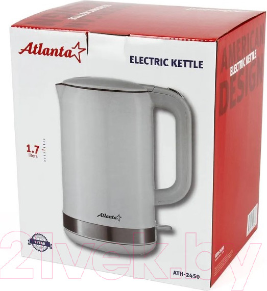 Изображение товара Электрочайник Atlanta ATH-2450 (белый)