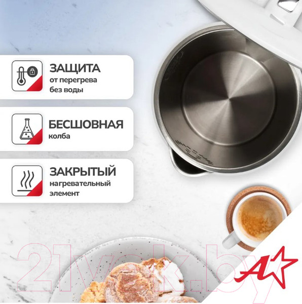 Изображение товара Электрочайник Atlanta ATH-2450 (белый)