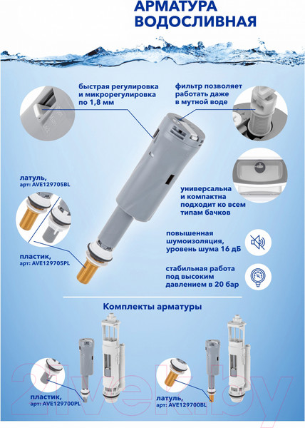 Изображение товара Арматура AV Engineering AVE129700BL