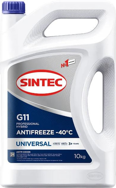 Изображение товара Антифриз Sintec Universal G11 -40 / 990575 (10кг, синий)