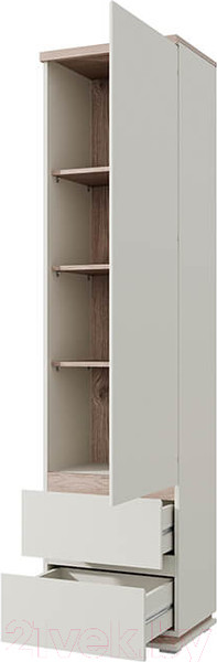 Изображение товара Шкаф-пенал Anrex Lima 1D2S (персидский жемчуг/мадура)