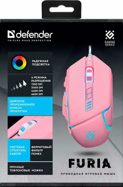 Изображение товара Мышь Defender Furia GM-543 Rainbow / 52549