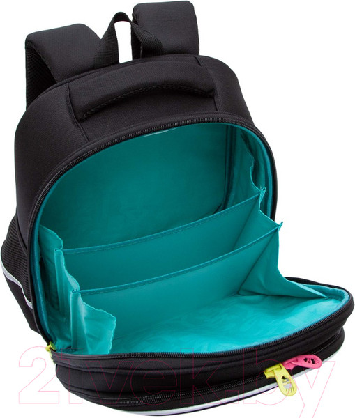 Изображение товара Школьный рюкзак Grizzly RAz-386-5 (черный)