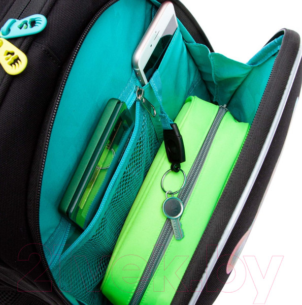 Изображение товара Школьный рюкзак Grizzly RAz-386-5 (черный)