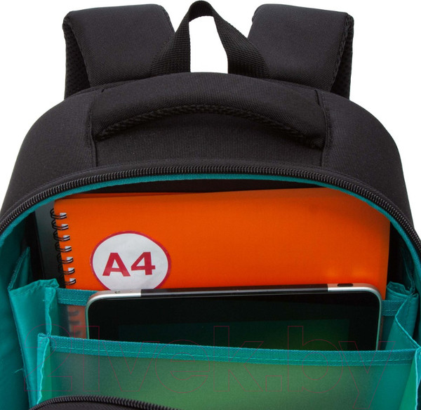 Изображение товара Школьный рюкзак Grizzly RAz-386-5 (черный)