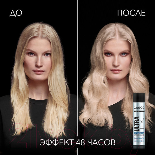 Изображение товара Лак для укладки волос Сьёсс Ultra Flex Упругий объем экстрасильная фиксация (400мл)