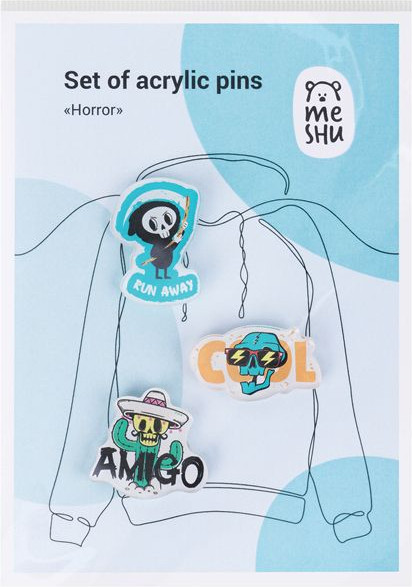 Изображение товара Набор значков Meshu Feline Joy / MS_54868 (3шт)