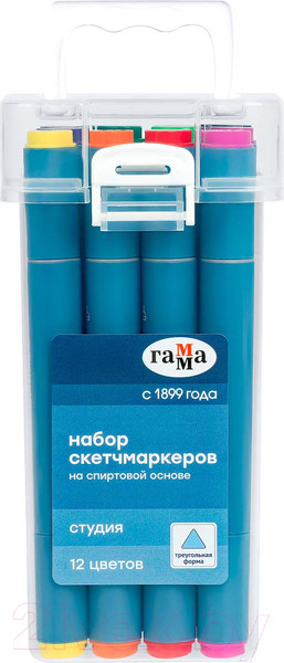 Изображение товара Набор маркеров ГАММА Студия / 1204P_12 (12цв)