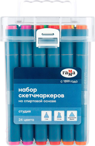 Изображение товара Набор маркеров ГАММА Студия / 1204P_24 (24цв)