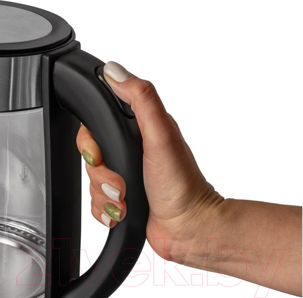 Изображение товара Электрочайник Endever Skyline KR-367G (черный/стальной)