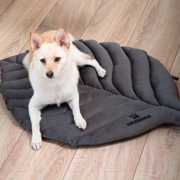 Изображение товара Матрас для животных Mr. Kranch Листочек / MKR221859 (серый)