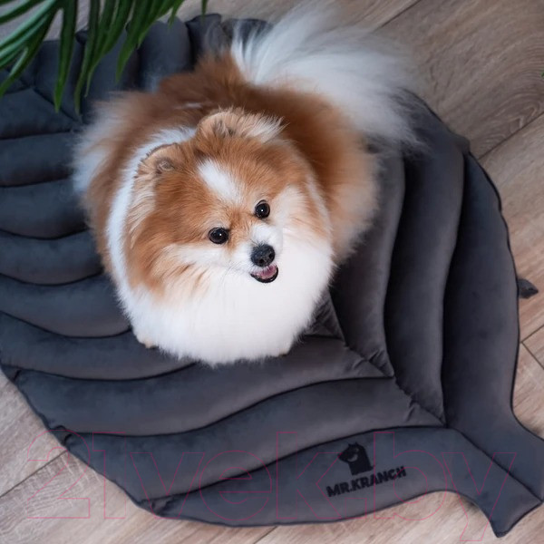 Изображение товара Матрас для животных Mr. Kranch Листочек / MKR221859 (серый)