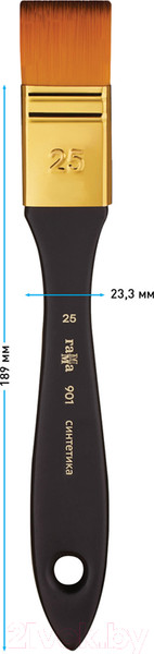Изображение товара Кисть для рисования ГАММА Синтетика №25 / 901025 (флейц)