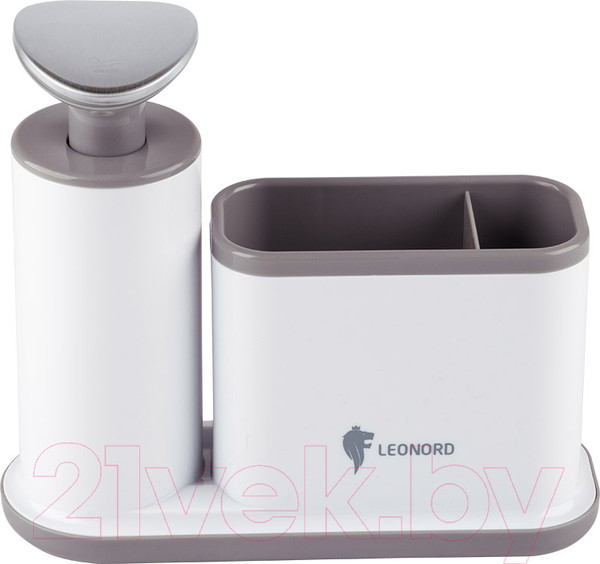 Изображение товара Дозатор моющего средства Leonord Sauber / 105845 (с органайзером для хранения)