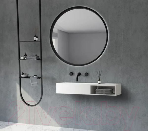 Изображение товара Тумба с умывальником Abber Stein AS2649-1.2 (подвесной, белый матовый)