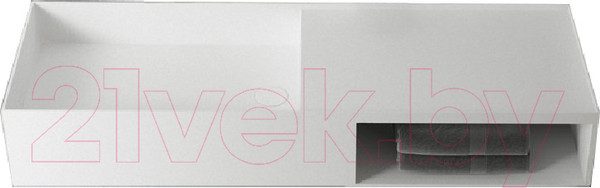 Изображение товара Тумба с умывальником Abber Stein AS2649-1.2 (подвесной, белый матовый)