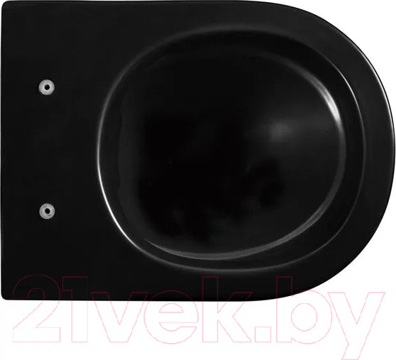 Изображение товара Унитаз подвесной с инсталляцией Abber Bequem AC1100MB-AC0105-AC0121MB (с кнопкой смыва)