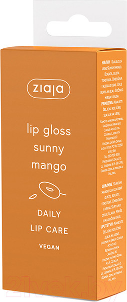 Изображение товара Блеск для губ Ziaja Солнечный манго (12мл)