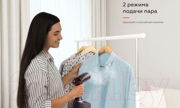 Изображение товара Отпариватель BQ SG1006H (cерый/розовый)