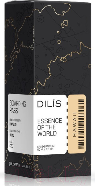 Изображение товара Парфюмерная вода Dilis Parfum Essence of the World Hawaii (60мл)