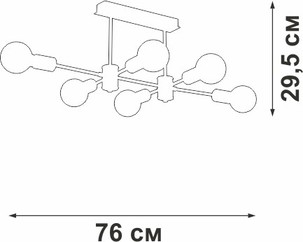 Изображение товара Люстра Vitaluce V3989-1/6PL