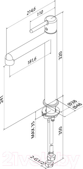 Изображение товара Смеситель IDDIS Aiger AIGBL01i01