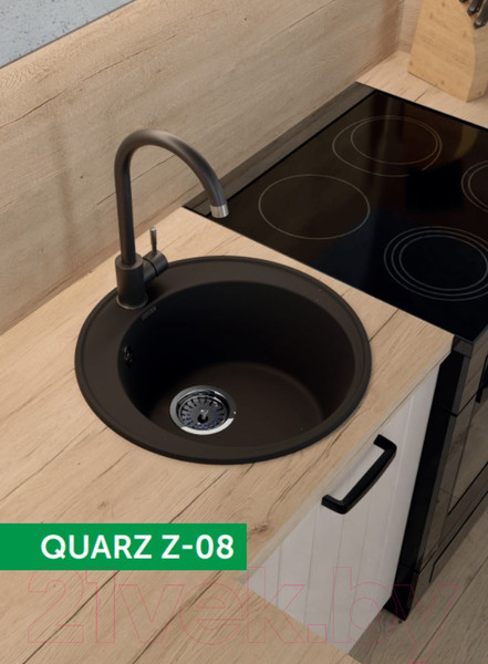 Изображение товара Мойка кухонная GranFest Quarz Z-08 (темно-серый)