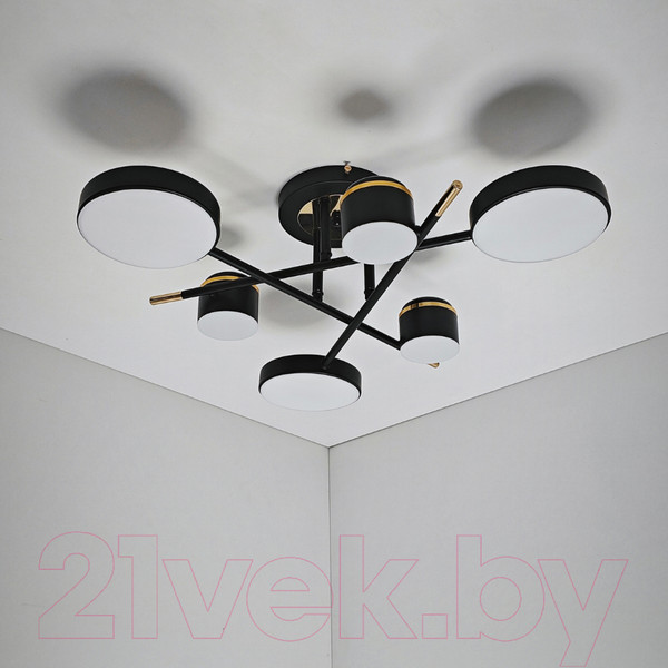 Изображение товара Потолочный светильник Mirastyle Диод MH-3231/6 BK+FGD