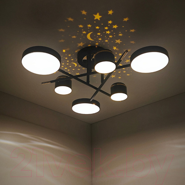 Изображение товара Потолочный светильник Mirastyle Диод MH-3231/6 BK+FGD