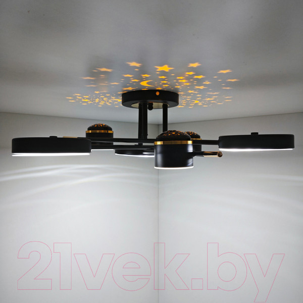 Изображение товара Потолочный светильник Mirastyle Диод MH-3231/6 BK+FGD