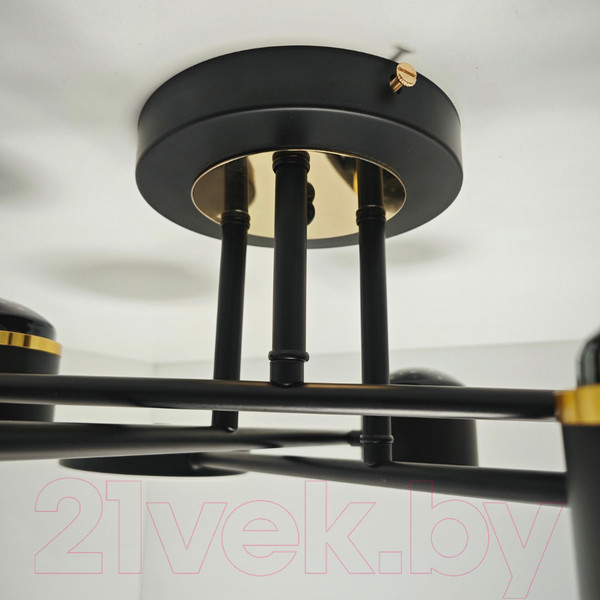 Изображение товара Потолочный светильник Mirastyle Диод MH-3231/6 BK+FGD