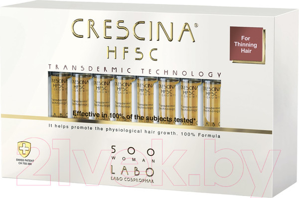 Изображение товара Ампулы для волос Crescina Transdermic HFSC 500 Woman (40x3.5мл)