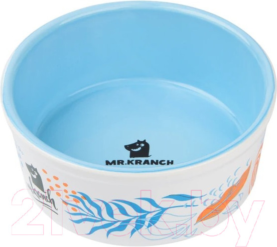 Изображение товара Миска для животных Mr. Kranch Тропики / MKR080023 (голубой)
