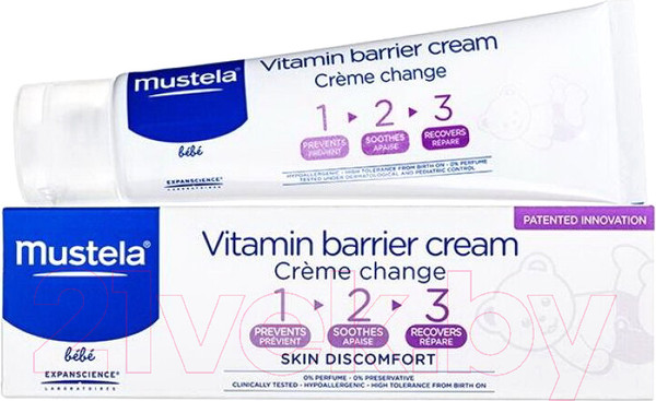 Изображение товара Крем под подгузник Mustela Bebe Защитный (100мл)