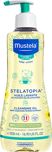 Изображение товара Средство для купания Mustela Масло Stelatopia Очищающее (500мл)
