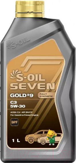 Изображение товара Моторное масло S-Oil Seven Gold №9 C3 5W30 / E107767 (1л)