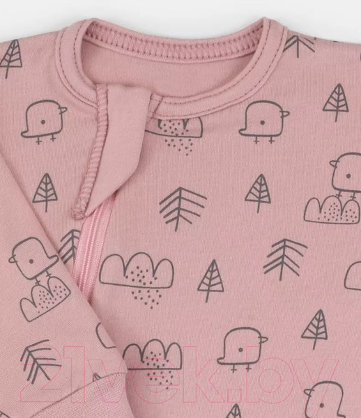 Изображение товара Набор комбинезонов для малышей MOWbaby Birds / 1282 (Rose, р.62)