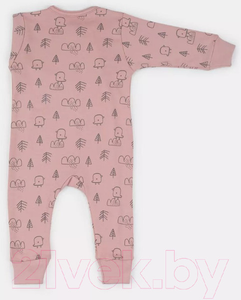 Изображение товара Набор комбинезонов для малышей MOWbaby Birds / 1282 (Rose, р.62)