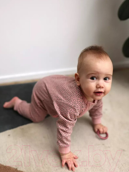 Изображение товара Набор комбинезонов для малышей MOWbaby Birds / 1282 (Rose, р.62)