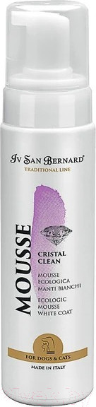 Изображение товара Мусс для шерсти Iv San Bernard Traditional Line Cristal Clean для устранения желтизны шерсти (200мл)
