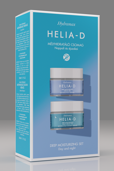 Изображение товара Набор косметики для лица Helia-D Hydramax Глубоко увлажняющий Крем-гель+Крем-гель Ночной (50мл+50мл)