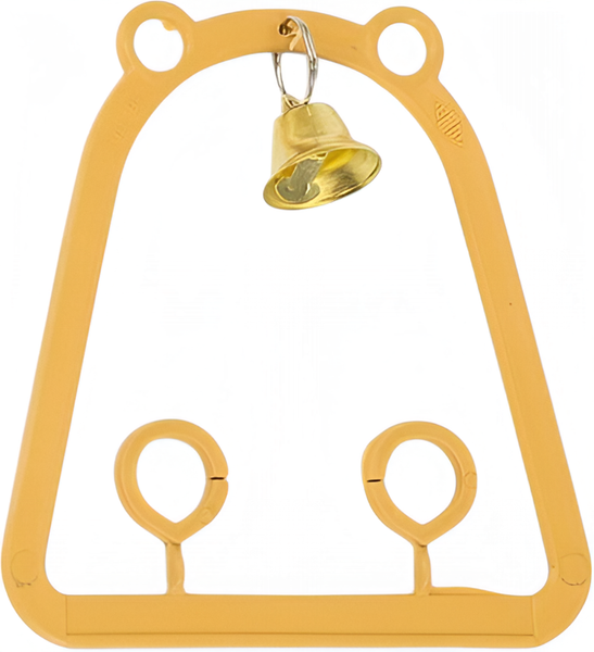 Изображение товара Качели для клетки Homepet С колокольчиком / 83280 (9.5x9.5см, бежевый)