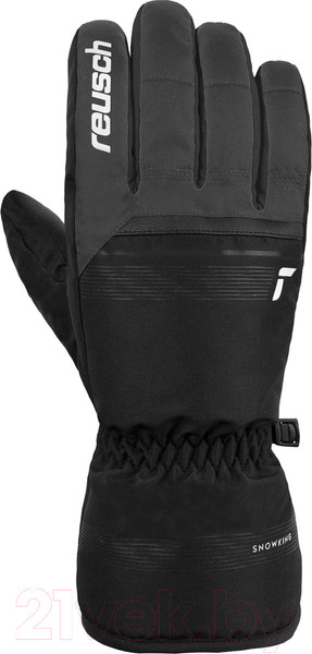 Изображение товара Перчатки лыжные Reusch Snow King / 6201198-6681 (р-р 6.5, Dark Granite/Black)