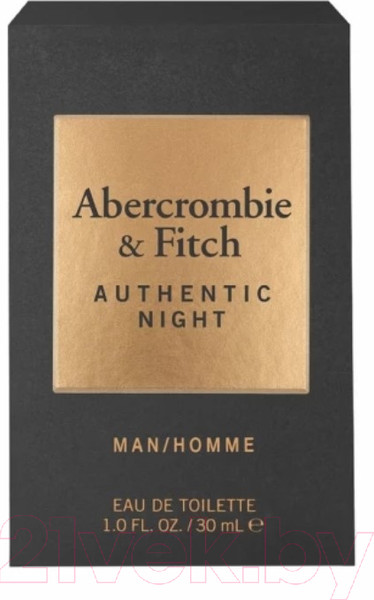 Изображение товара Туалетная вода Abercrombie & Fitch Authentic Night Man (30мл)