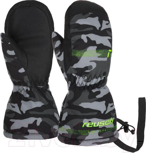 Изображение товара Варежки лыжные Reusch Maxi R-Tex Xt Mitten / 6285515-7696 (р-р 2, Black/Grey Camou)
