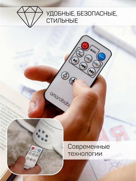 Изображение товара Детский шезлонг Amarobaby Happy Swing / AB23-22HAPPY/03 (бежевый)